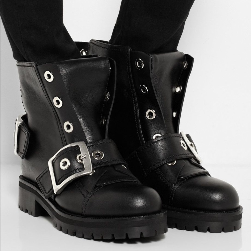 Alexandre McQueen Buckle Biker Boots
